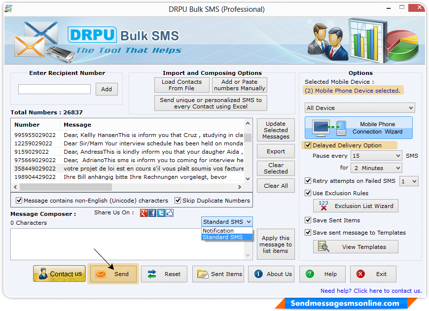 Bulk sms software - professional serial key generator